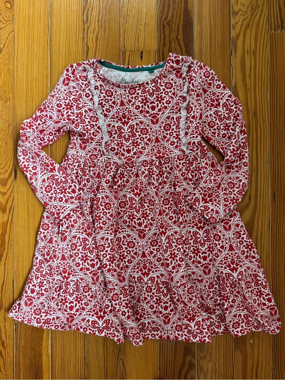 Mini Boden Red Floral Dress